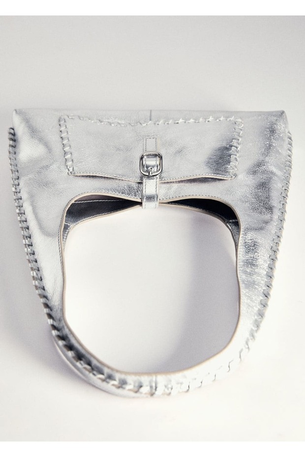 Deri metalik çanta - 3