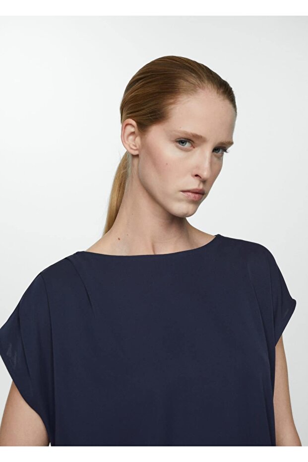 Kısa kollu oversize tişört - 7