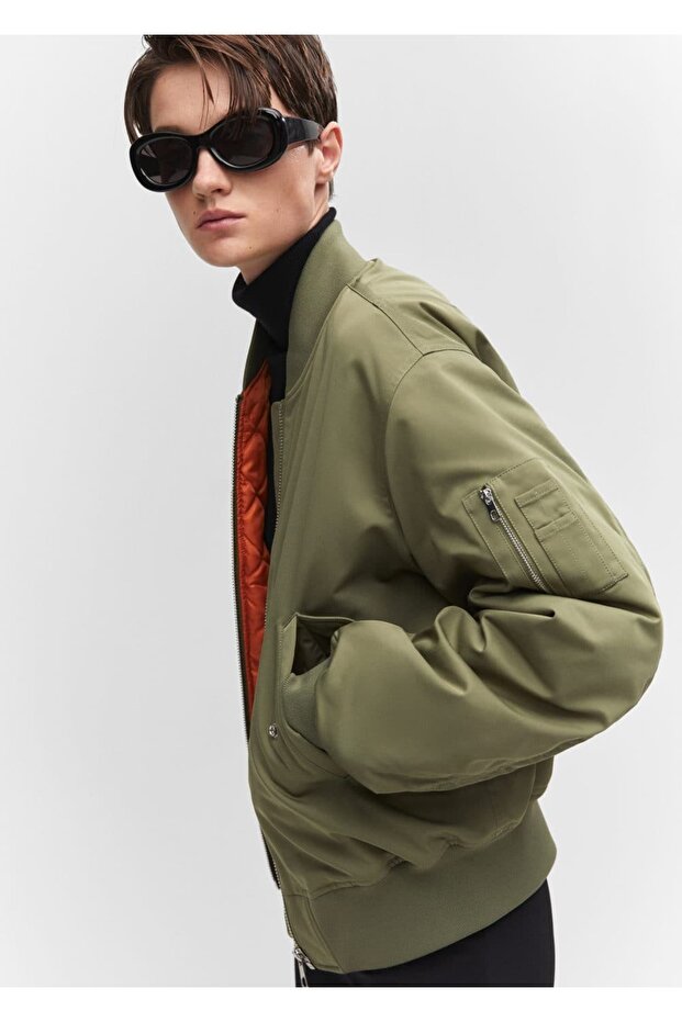 Oversize Bomber Ceket - 6