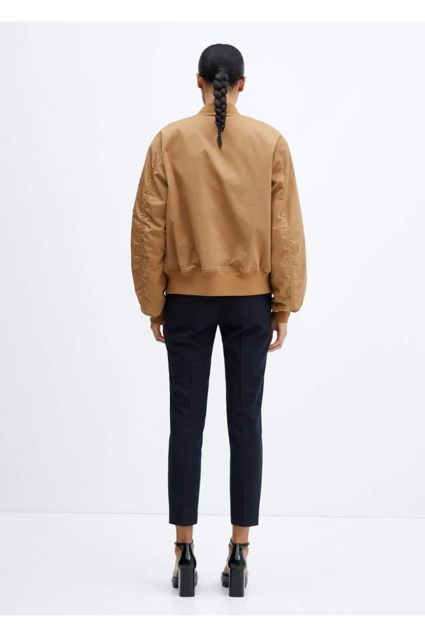 Oversize Bomber Ceket - 4