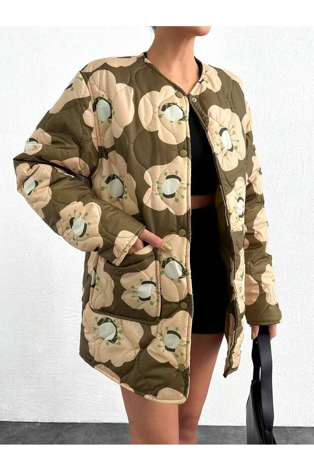 BASKILI GENİŞ KALIP KAPİTONE MONT - 2