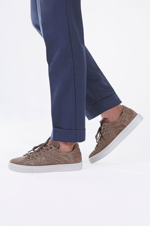 Ranger Kum Beji Bağcıklı Süet Deri Erkek Sneaker Ayakkabı - 1
