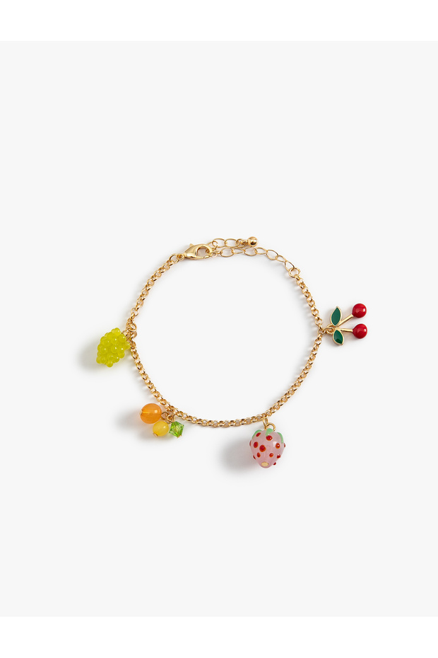 Chain Bracelet Fruit Detailed Dangle