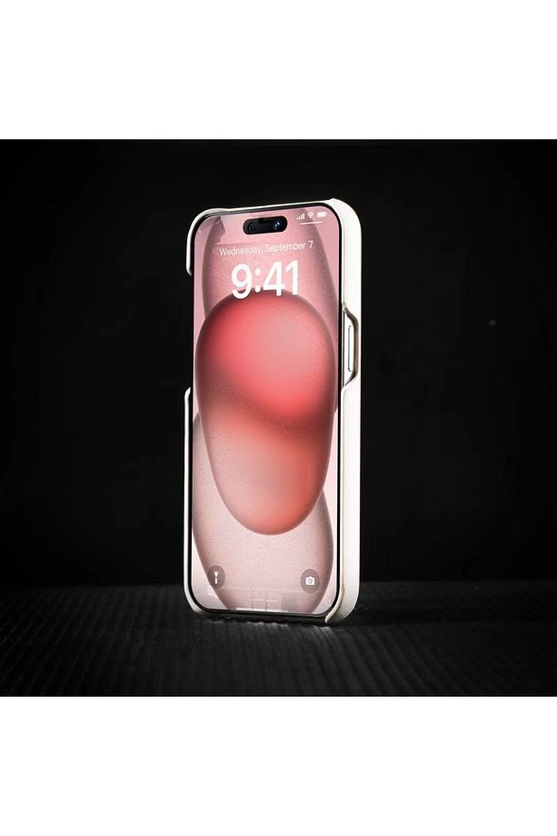 iPhone 15 Pro Max Uyumlu Deri Magsafe Kılıf Yüksek Kaliteli Kablosuz Şarj Destekli Manyetik Kapak - 4