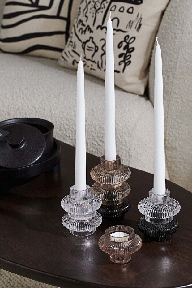 Glass candle lantern