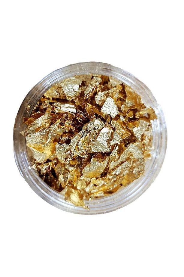 9 Adet Epoksi Reçine Altın Yaprak Varak Seti , Nail Art Tırnak Makyaj Altın Varak , Tırnak Süsleme - 3