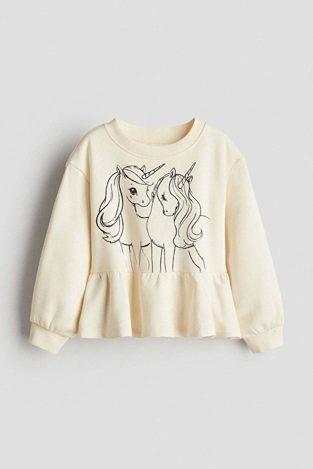 Peplum sweatshirt