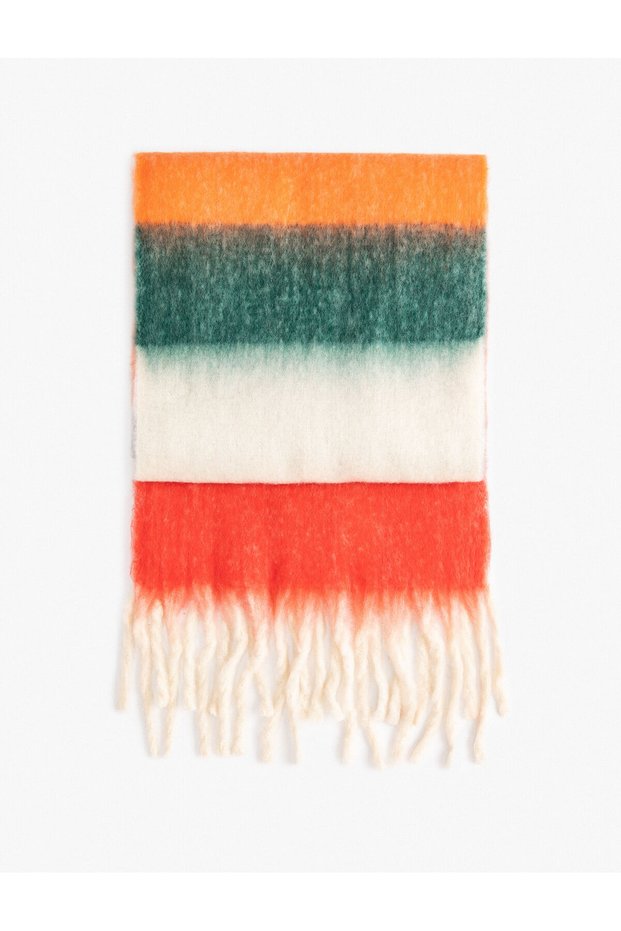 Extra Long Plush Scarf - Multicolored