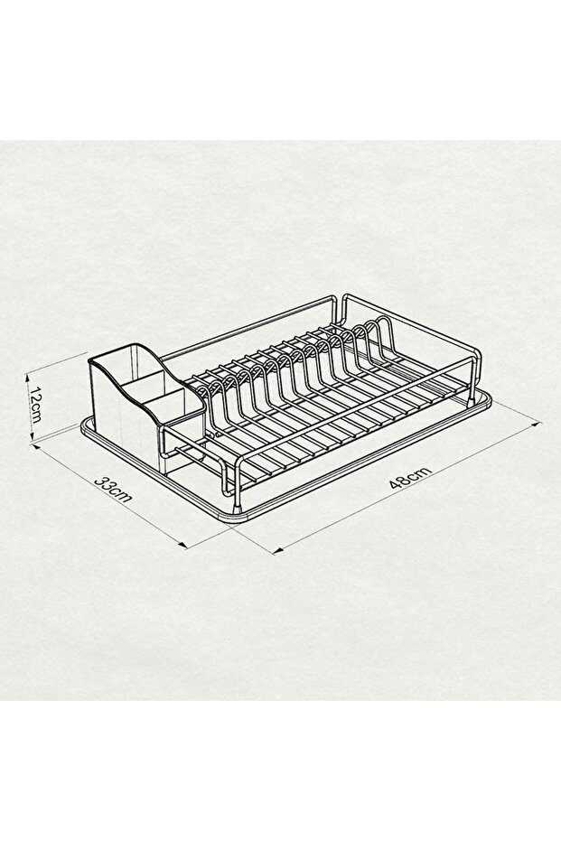 Tek Katlı Tabaklık Bulaşıklık Krom - 5