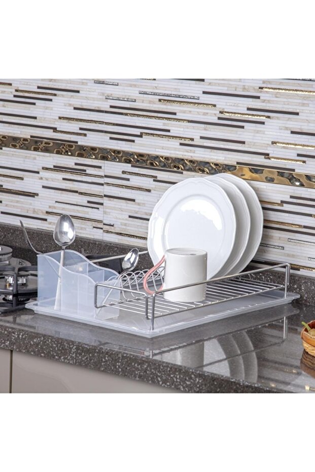 Tek Katlı Tabaklık Bulaşıklık Krom - 2