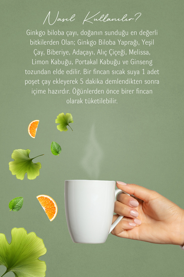 Ginkgo Bilobalı Çay Süzen Poşet 40'lı - 2