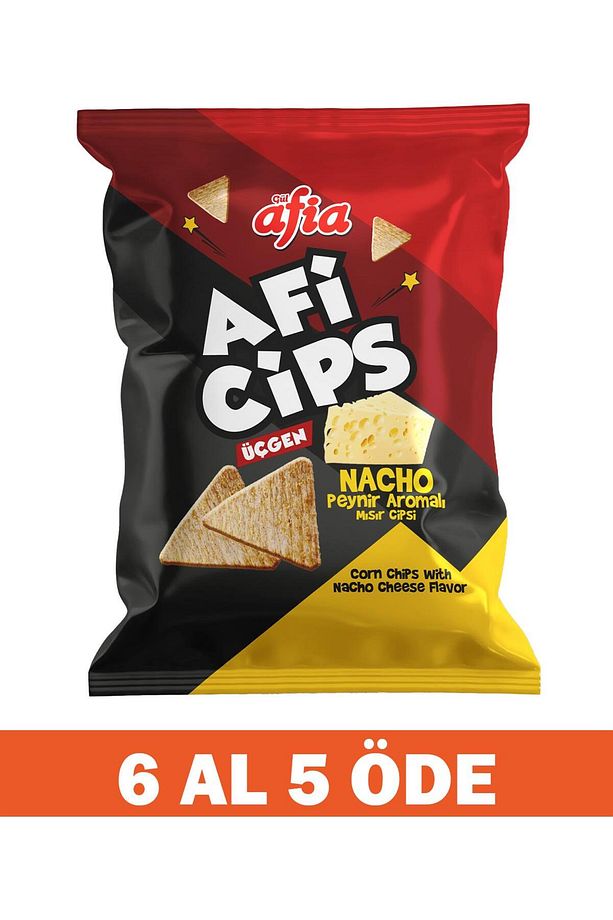 Aficips Nacho Peynirli Mısır Cips 40 gr 4 Alana 1 Bedava - 1