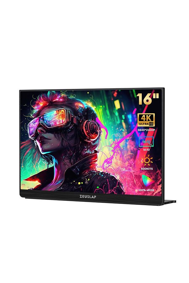 P16KF 16'' 3840*2400@60Hz 4K UHD IPS Panel Type-C  Taşınabilir Monitör - 1