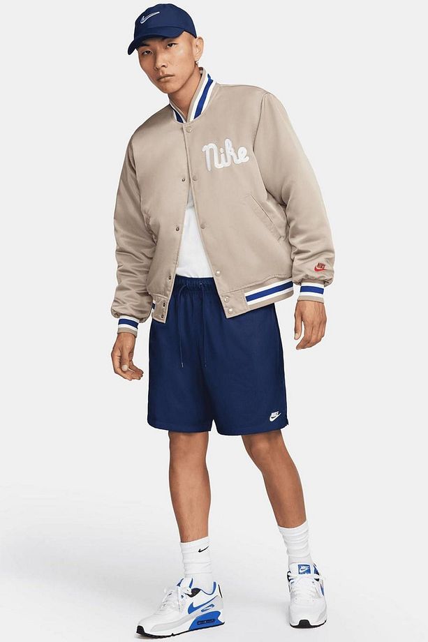 Sportswear Club Flow Versatile Weave File Astarlı Erkek Şort Lacivert - 4
