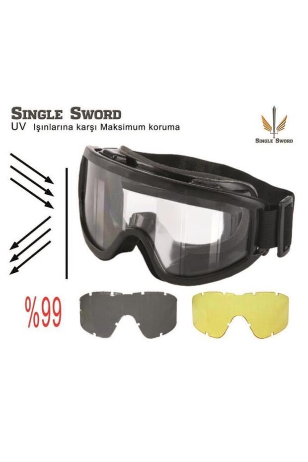 SİNGLE SWORD SS701 Askeri Taktik Balistik Gözlük