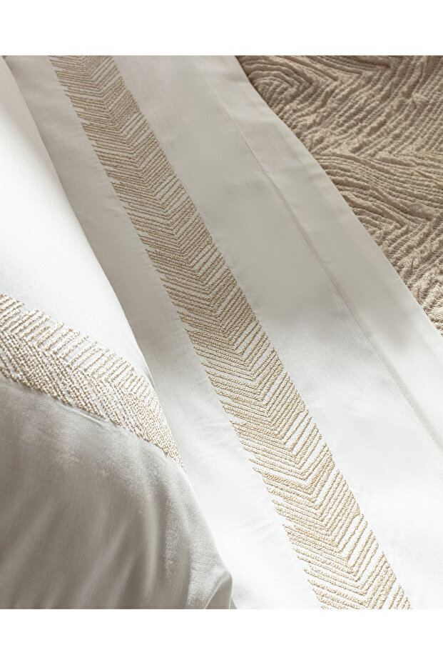 Charente 8 Parça Çeyiz Seti - Bej - 6