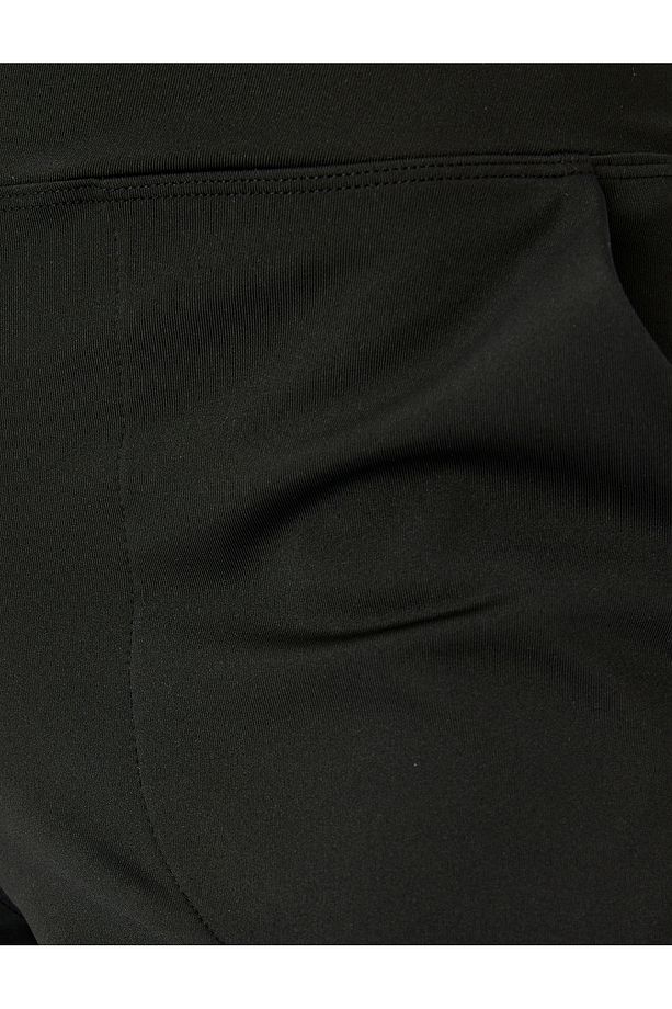 Yüksek Bel Lastikli Cep Detaylı Jogger Spor Eşofman Altı - 6
