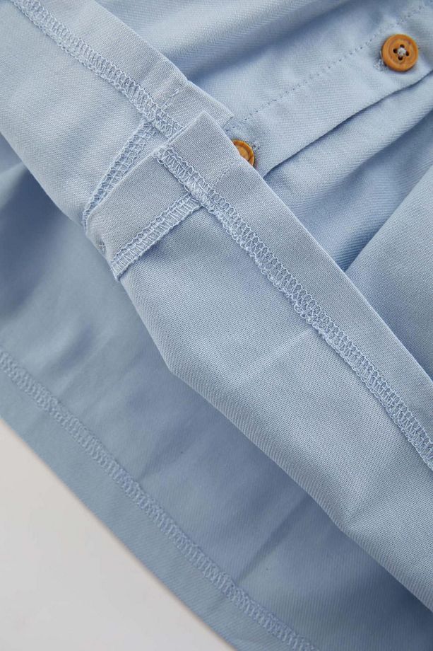 Kız Bebek Uzun Kollu Twill Basic Elbise B7735a524sp - 4