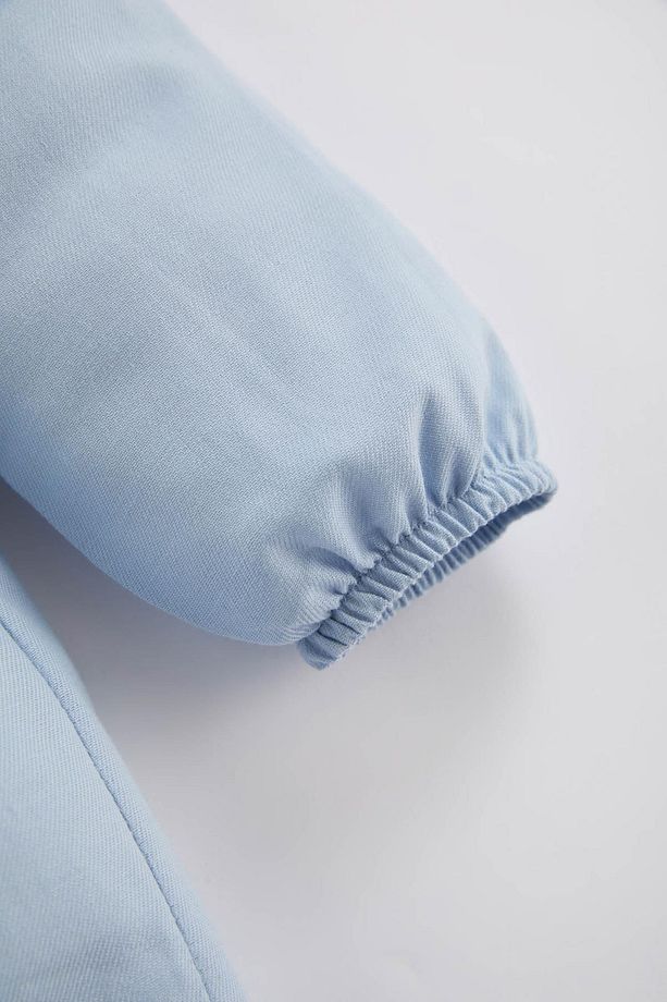 Kız Bebek Uzun Kollu Twill Basic Elbise B7735a524sp - 3