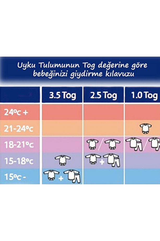 Elyafsız Ayaklı 1.0 Tog Pamuklu Çift Katlı Kumaş Kız-Erkek Çocuk Uyku Tulumu/KREM - 5