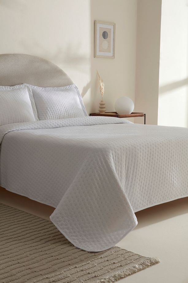 Breeze Soft Yatak Örtüsü Çift Kişilik Offwhite - 3