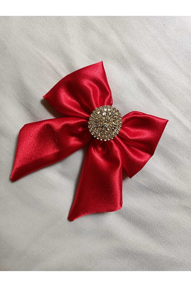 Red Stone Satin Buckle