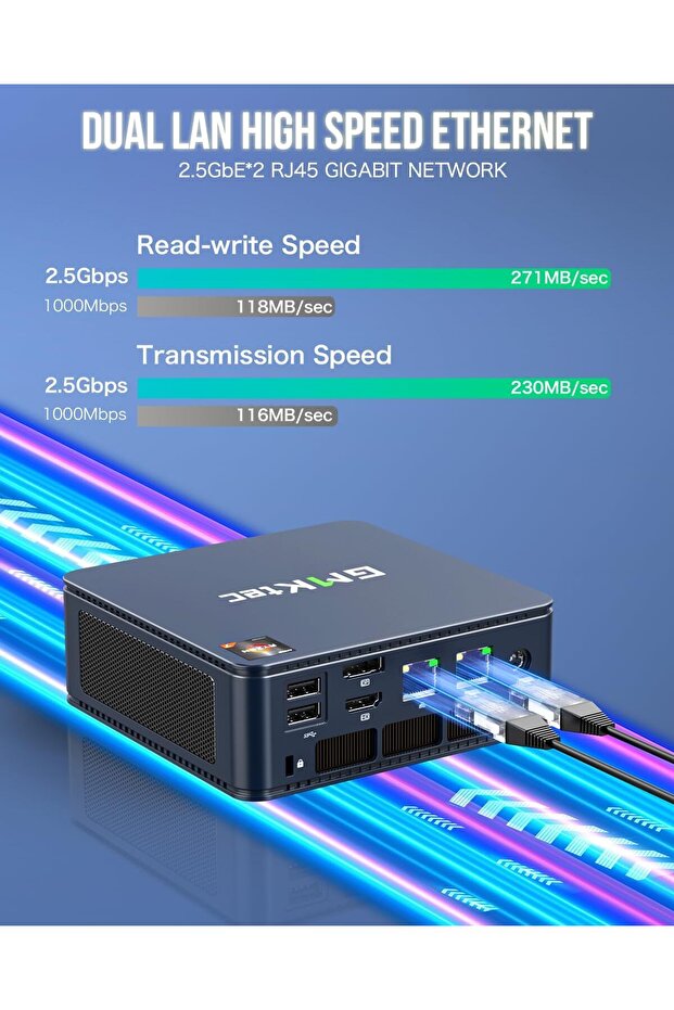 NucBox M5 Plus Desktop Ultracompact Mini PC Gaming, Desktop Computer Windows 11 Pro, AMD Ryzen 7 - 3