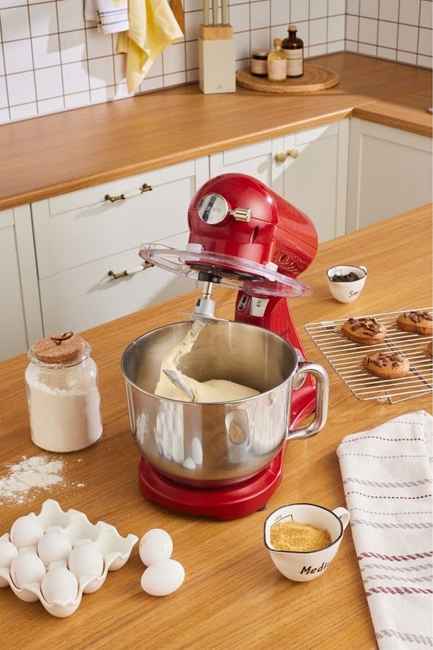 Powercast Chef Döküm Stand Mikser Rudolph Red Mutfak Şefi 1800W 6,2 Lt - 8