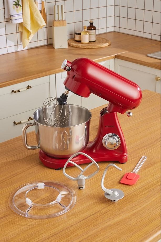 Powercast Chef Döküm Stand Mikser Rudolph Red Mutfak Şefi 1800W 6,2 Lt - 7