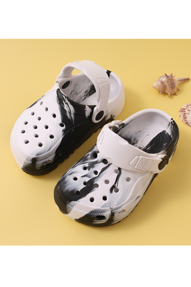 Tie Dye Style Clogs - Black - 2