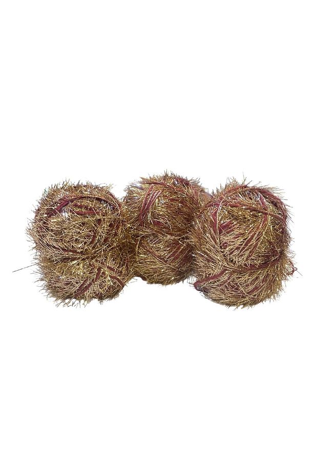 Simli Kırmızı Pamuklu Çanta Hobi Örgü İpi 50 gr (1 adet) - 1