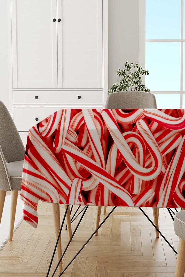 Red New Year New Year Christmas Christmas Tablecloth Mso545
