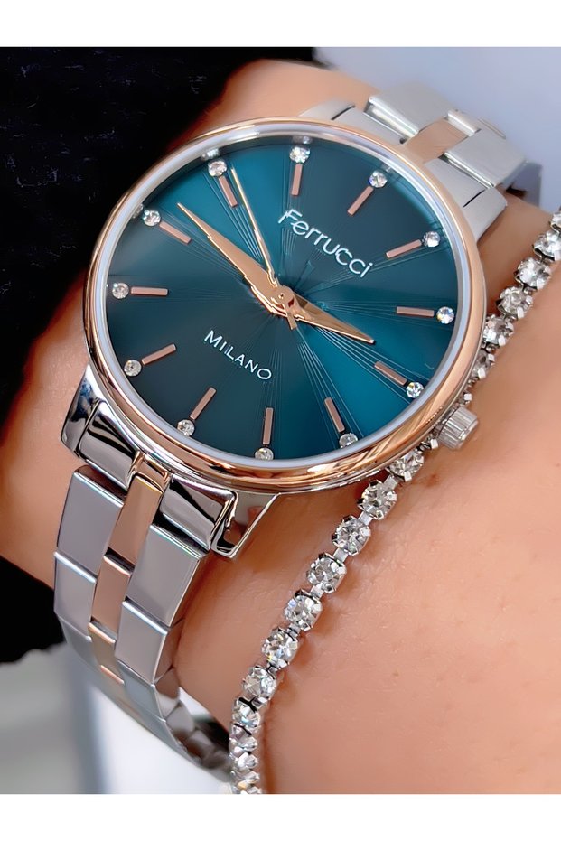 Steel Cord 3 Atm Waterproof Women's Wrist Watch + Bracelet with Gift