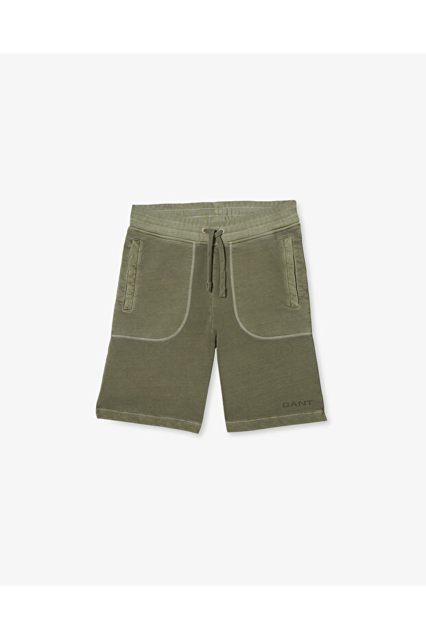 Erkek Yeşil Logolu Şort - 1