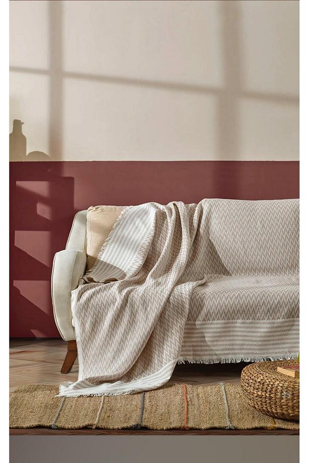 Aygül bej koltuk örtüsü 170x210 - 1