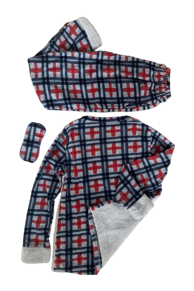 طقم بيجامة قطيفة - 2