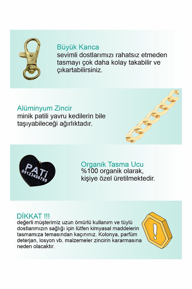 İsimli Kedi-köpek Tasması Yetişkin Ve Yavru Için Uygun Organik - 4