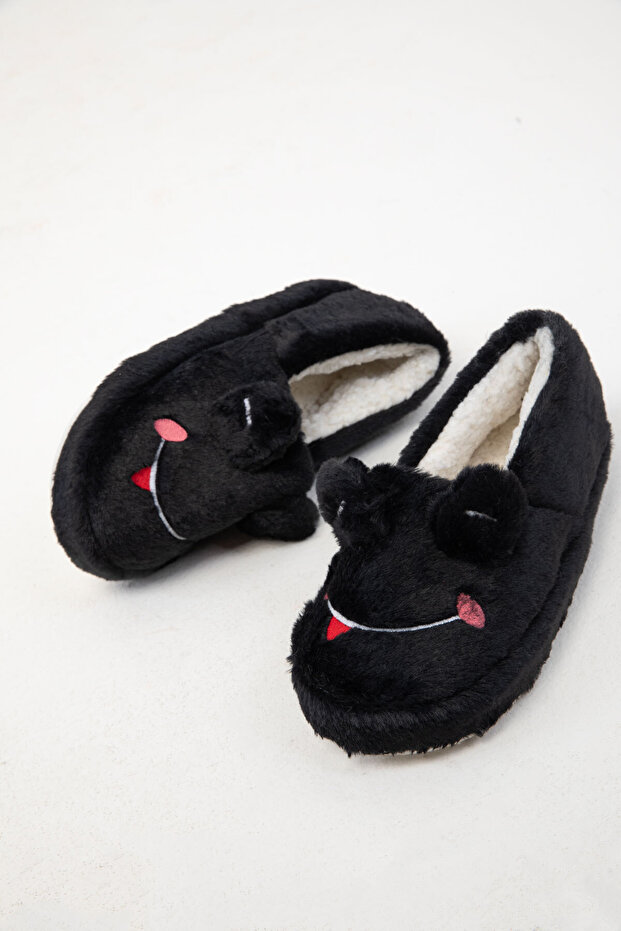 19892 Model černé dámské domácí boty - 3