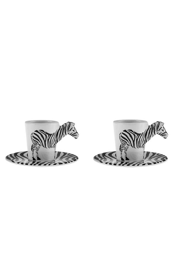 Zebra 2 Kişilik Kahve Fincan Takımı 60 ml - 4