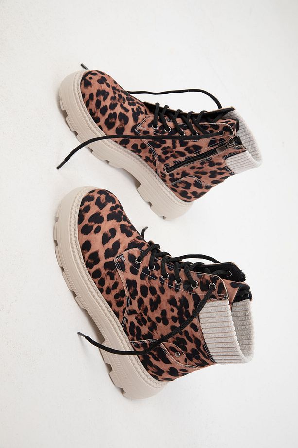Leopar Kadın Bot & Bootie 19948 - 2