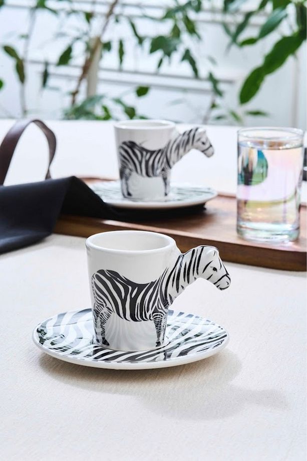 Zebra 2 Kişilik Kahve Fincan Takımı 60 ml - 1