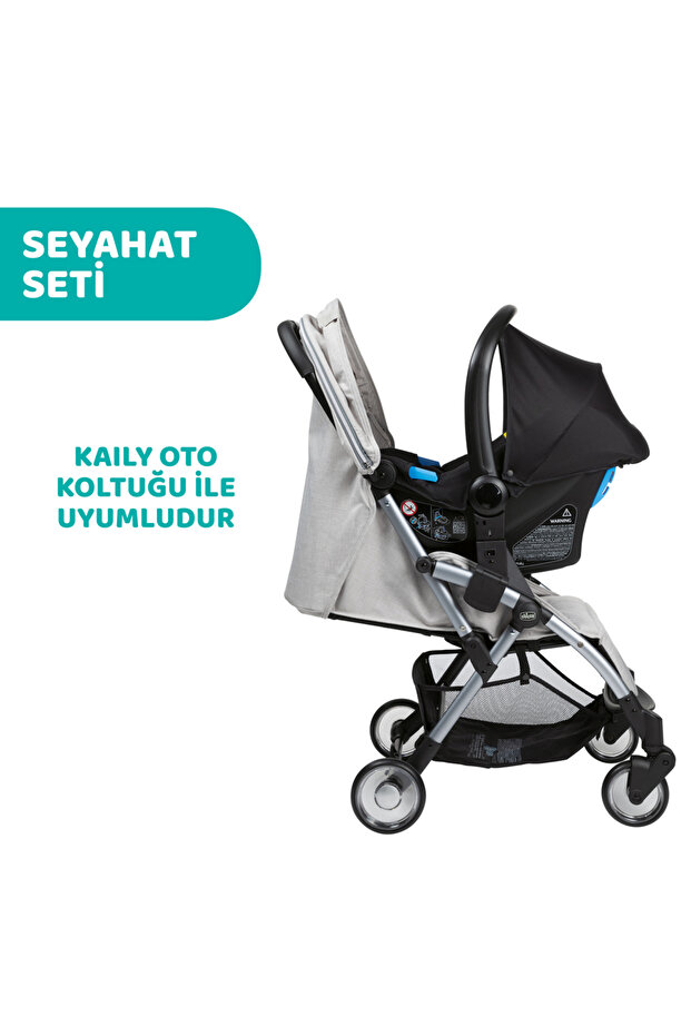 Goody Plus Bebek Arabası Grey Mıst - 11