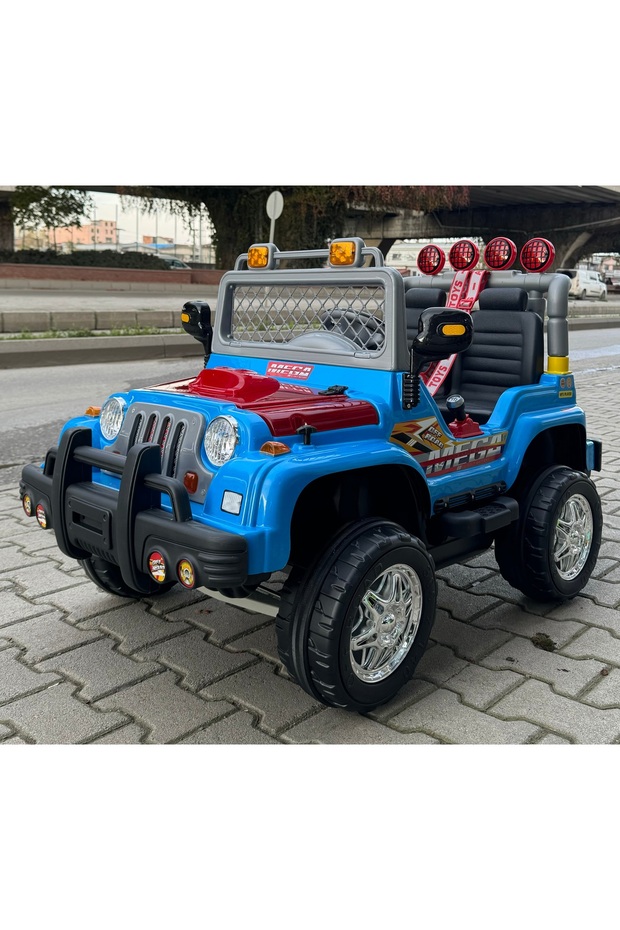 Salman Bisiklet Mega Çift Kişilik Akülü Jeep Araba - 2
