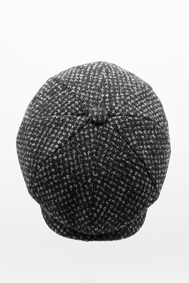 قبعة صوفية شتوية إنجليزية بنمط متباين للرجال - 5