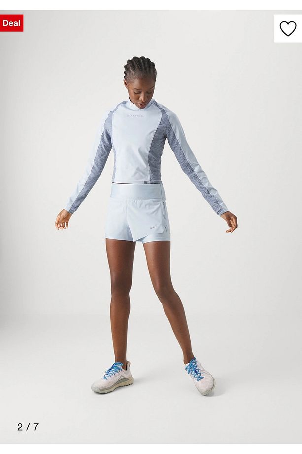 Dri-Fit Swift Mid-Rise 8cm (approx.) 2-in-1 Running Mavi Kadın Şort - 4