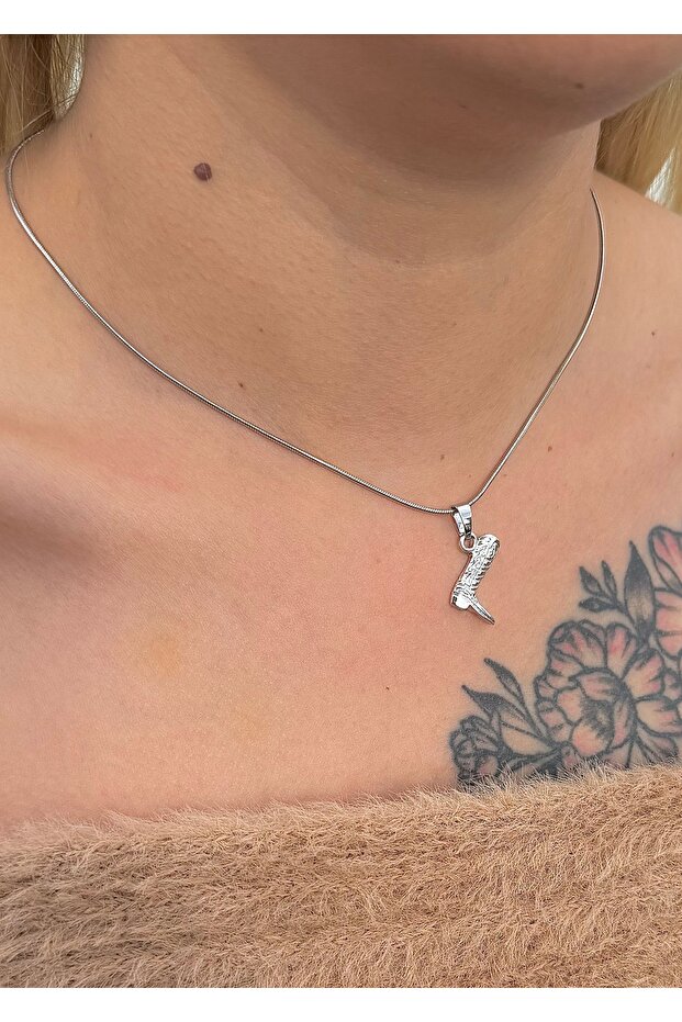 Kovboy çizme çelik kolye - 2