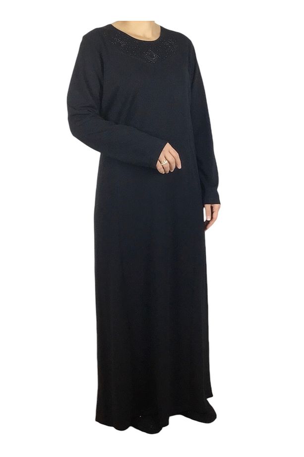 KADIN OSKAR NALAN KUMAŞ ÖNÜ KULPLU KALIN ANNE ELBİSE - 4