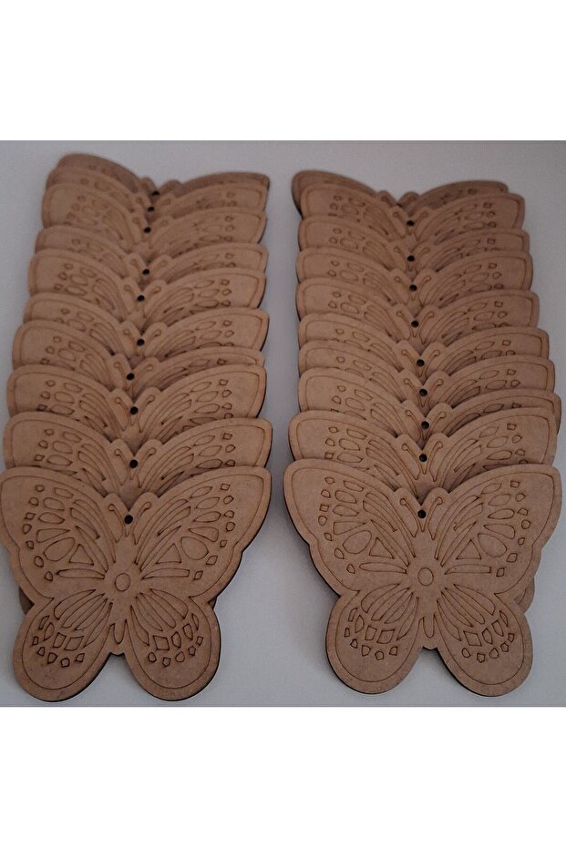Set of 20 Butterfly Wooden Painting Painting Activity School Course Activity Art Hobby