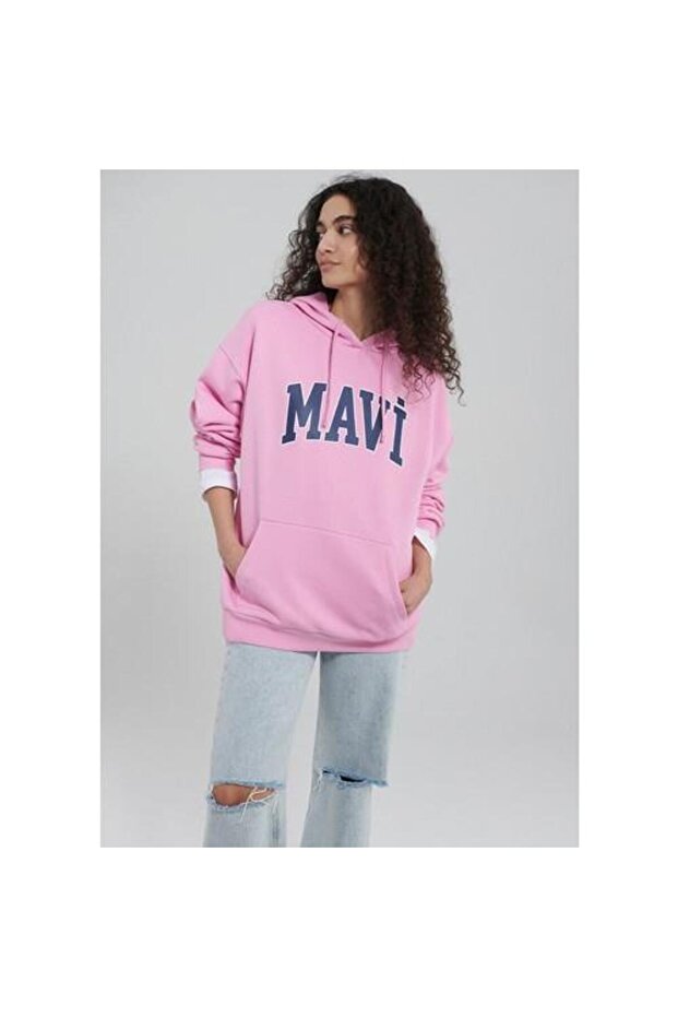 MAVİ LOGO KAPÜŞONLU SWEATSHIRT - 2