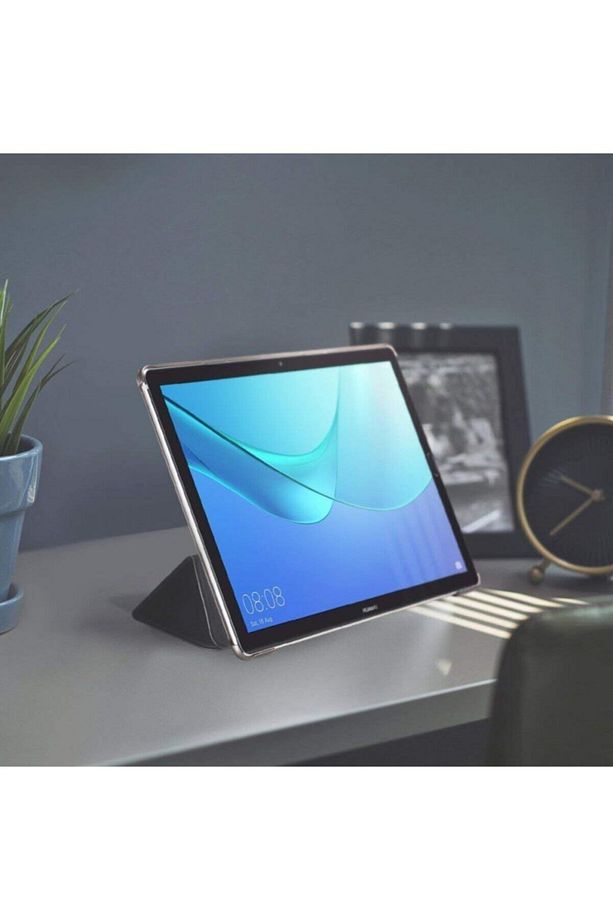 Huawei Mediapad T5 10 10.1 Inç Kılıf Pu Deri Smart Case Siyah - 8